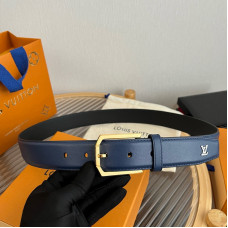Louis Vuitton LV 3.5cm Width Men's Belt L125 Louis Vuitton LV 3.5cm Width Men's Belt L125