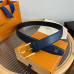 Louis Vuitton LV 3.5cm Width Men's Belt L125 Louis Vuitton LV 3.5cm Width Men's Belt L125