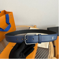 Louis Vuitton LV 3.5cm Width Men's Belt L125 Louis Vuitton LV 3.5cm Width Men's Belt L125
