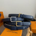 Louis Vuitton LV 3.5cm Width Men's Belt L125 Louis Vuitton LV 3.5cm Width Men's Belt L125