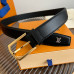 Louis Vuitton LV 3.5cm Width Men's Belt L125