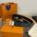 Louis Vuitton LV 3.5cm Width Men's Belt L126 Louis Vuitton LV 3.5cm Width Men's Belt L126