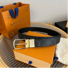 Louis Vuitton LV 3.5cm Width Men's Belt L126 Louis Vuitton LV 3.5cm Width Men's Belt L126
