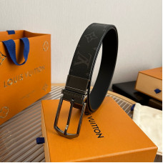 Louis Vuitton LV 3.5cm Width Men's Belt L126 Louis Vuitton LV 3.5cm Width Men's Belt L126