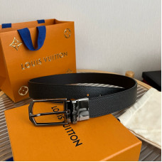 Louis Vuitton LV 3.5cm Width Men's Belt L126 Louis Vuitton LV 3.5cm Width Men's Belt L126