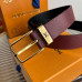 Louis Vuitton LV 3.5cm Width Men's Belt L127 Louis Vuitton LV 3.5cm Width Men's Belt L127