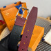 Louis Vuitton LV 3.5cm Width Men's Belt L127 Louis Vuitton LV 3.5cm Width Men's Belt L127