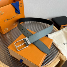 Louis Vuitton LV 3.5cm Width Men's Belt L127 Louis Vuitton LV 3.5cm Width Men's Belt L127