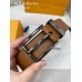 Louis Vuitton LV 3.5cm Width Men's Belt L130 Louis Vuitton LV 3.5cm Width Men's Belt L130