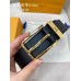 Louis Vuitton LV 3.5cm Width Men's Belt L130 Louis Vuitton LV 3.5cm Width Men's Belt L130
