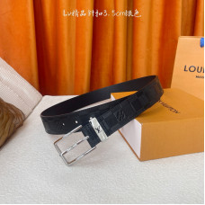 Louis Vuitton LV 3.5cm Width Men's Belt L111 Louis Vuitton LV 3.5cm Width Men's Belt L111