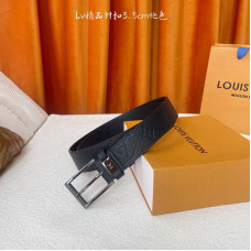 Louis Vuitton LV 3.5cm Width Men's Belt L121 Louis Vuitton LV 3.5cm Width Men's Belt L121
