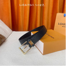 Louis Vuitton LV 3.5cm Width Men's Belt L121 Louis Vuitton LV 3.5cm Width Men's Belt L121