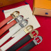 Louis Vuitton LV 3.0cm Width Women's Belt for Woman WBL101 Louis Vuitton LV 3.0cm Width Women's Belt for Woman WBL101