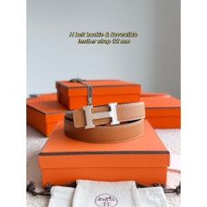 Hermes 3.2cm Width Reversible Women's Belt for Woman WBH101