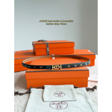 Hermes 1.3cm Width Reversible Women's Belt for Woman WBH104