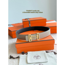 Hermes 3.2cm Width Reversible Women's Belt for Woman WBH107