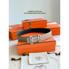 Hermes 3.2cm Width Reversible Women's Belt for Woman WBH107
