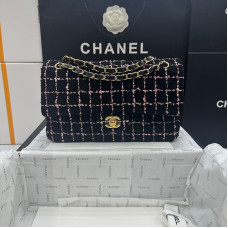Chanel Classic Flap Medium Size 25.5cm Shoulder Bag Handbag Purse A1112
