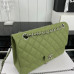 Chanel Classic Flap Medium Size 25.5cm Caviar Leather Silver Hardware Shoulder Bag Handbag Purse A1112 Chanel Classic Flap Medium Size 25.5cm Caviar Leather Silver Hardware Shoulder Bag Handbag Purse A1112