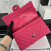 Chanel Classic Flap Medium Size 25.5cm Caviar Leather Silver Hardware Shoulder Bag Handbag Purse A1112