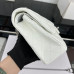 Chanel Classic Flap Medium Size 25.5cm Caviar Leather Silver Hardware Shoulder Bag Handbag Purse A1112