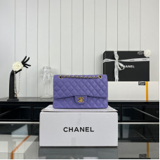 Chanel Classic Flap Medium Size 25.5cm Caviar Leather Gold Hardware Shoulder Bag Handbag Purse A1112 Chanel Classic Flap Medium Size 25.5cm Caviar Leather Gold Hardware Shoulder Bag Handbag Purse A1112
