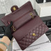 Chanel Classic Flap Medium Size 25.5cm Caviar Leather Gold Hardware Shoulder Bag Handbag Purse A1112