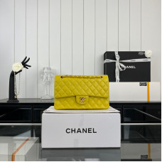 Chanel Classic Flap Medium Size 25.5cm Caviar Leather Gold Hardware Shoulder Bag Handbag Purse A1112 Chanel Classic Flap Medium Size 25.5cm Caviar Leather Gold Hardware Shoulder Bag Handbag Purse A1112