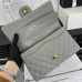 Chanel Classic Flap Medium Size 25.5cm Caviar Leather Gold Hardware Shoulder Bag Handbag Purse A1112 Chanel Classic Flap Medium Size 25.5cm Caviar Leather Gold Hardware Shoulder Bag Handbag Purse A1112