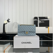 Chanel Classic Flap Medium Size 25.5cm Caviar Leather Gold Hardware Shoulder Bag Handbag Purse A1112 Chanel Classic Flap Medium Size 25.5cm Caviar Leather Gold Hardware Shoulder Bag Handbag Purse A1112