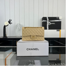 Chanel Classic Flap Medium Size 25.5cm Caviar Leather Gold Hardware Shoulder Bag Handbag Purse A1112 Chanel Classic Flap Medium Size 25.5cm Caviar Leather Gold Hardware Shoulder Bag Handbag Purse A1112