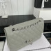 Chanel Classic Flap Medium Size 25.5cm Caviar Leather Silver Hardware Shoulder Bag Handbag Purse A1112 Chanel Classic Flap Medium Size 25.5cm Caviar Leather Silver Hardware Shoulder Bag Handbag Purse A1112