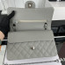 Chanel Classic Flap Medium Size 25.5cm Caviar Leather Silver Hardware Shoulder Bag Handbag Purse A1112 Chanel Classic Flap Medium Size 25.5cm Caviar Leather Silver Hardware Shoulder Bag Handbag Purse A1112