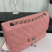 Chanel Classic Flap Medium Size 25.5cm Caviar Leather Silver Hardware Shoulder Bag Handbag Purse A1112