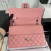 Chanel Classic Flap Medium Size 25.5cm Caviar Leather Silver Hardware Shoulder Bag Handbag Purse A1112