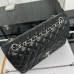 Chanel Classic Flap Medium Size 25.5cm Caviar Leather Silver Hardware Shoulder Bag Handbag Purse A1112 Chanel Classic Flap Medium Size 25.5cm Caviar Leather Silver Hardware Shoulder Bag Handbag Purse A1112