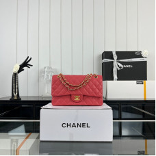 Chanel Classic Flap Medium Size 25.5cm Caviar Leather Gold Hardware Shoulder Bag Handbag Purse A1112 Chanel Classic Flap Medium Size 25.5cm Caviar Leather Gold Hardware Shoulder Bag Handbag Purse A1112