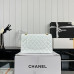 Chanel Classic Flap Medium Size 25.5cm Caviar Leather Gold Hardware Shoulder Bag Handbag Purse A1112