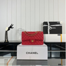 Chanel Classic Flap Medium Size 25.5cm Caviar Leather Gold Hardware Shoulder Bag Handbag Purse A1112 Chanel Classic Flap Medium Size 25.5cm Caviar Leather Gold Hardware Shoulder Bag Handbag Purse A1112