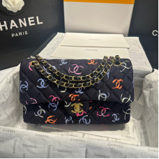 Chanel Classic Flap Medium Size 25.5cm Shoulder Bag Handbag Purse A1112