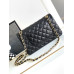 Chanel Classic Flap Medium Size 25.5cm Lambskin Gold Hardware Shoulder Bag Handbag Purse A1112