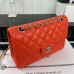 Chanel Classic Flap New Medium Size 23cm Lambskin Silver Hardware Shoulder Bag Handbag Purse A1117
