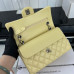 Chanel Classic Flap New Medium Size 23cm Lambskin Silver Hardware Shoulder Bag Handbag Purse A1117 Chanel Classic Flap New Medium Size 23cm Lambskin Silver Hardware Shoulder Bag Handbag Purse A1117
