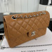 Chanel Classic Flap New Medium Size 23cm Lambskin Silver Hardware Shoulder Bag Handbag Purse A1117