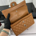 Chanel Classic Flap New Medium Size 23cm Lambskin Silver Hardware Shoulder Bag Handbag Purse A1117