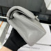 Chanel Classic Flap New Medium Size 23cm Lambskin Silver Hardware Shoulder Bag Handbag Purse A1117 Chanel Classic Flap New Medium Size 23cm Lambskin Silver Hardware Shoulder Bag Handbag Purse A1117