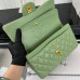 Chanel Classic Flap New Medium Size 23cm Lambskin Gold Hardware Shoulder Bag Handbag Purse A1117 Chanel Classic Flap New Medium Size 23cm Lambskin Gold Hardware Shoulder Bag Handbag Purse A1117