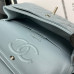 Chanel Classic Flap New Medium Size 23cm Caviar Leather Silver Hardware Shoulder Bag Handbag Purse A1117