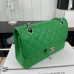 Chanel Classic Flap New Medium Size 23cm Caviar Leather Silver Hardware Shoulder Bag Handbag Purse A1117